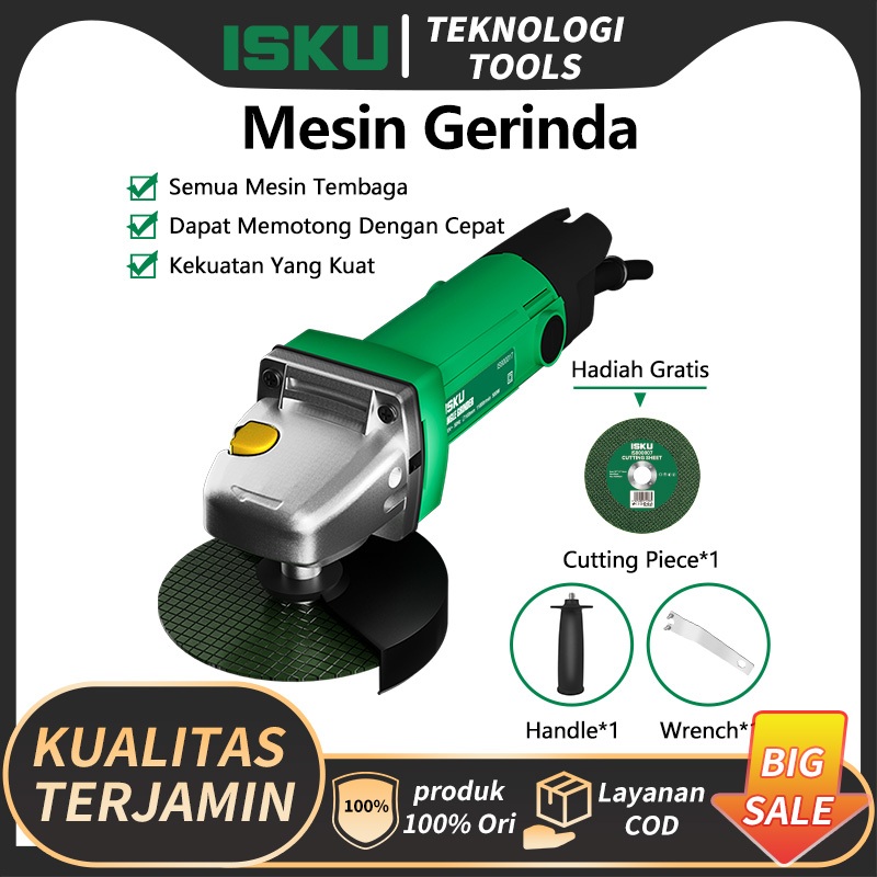 ISKU mesin gerinda tangan 850w angle grinder multifunction/hand grinding machine angle grinder/gerin