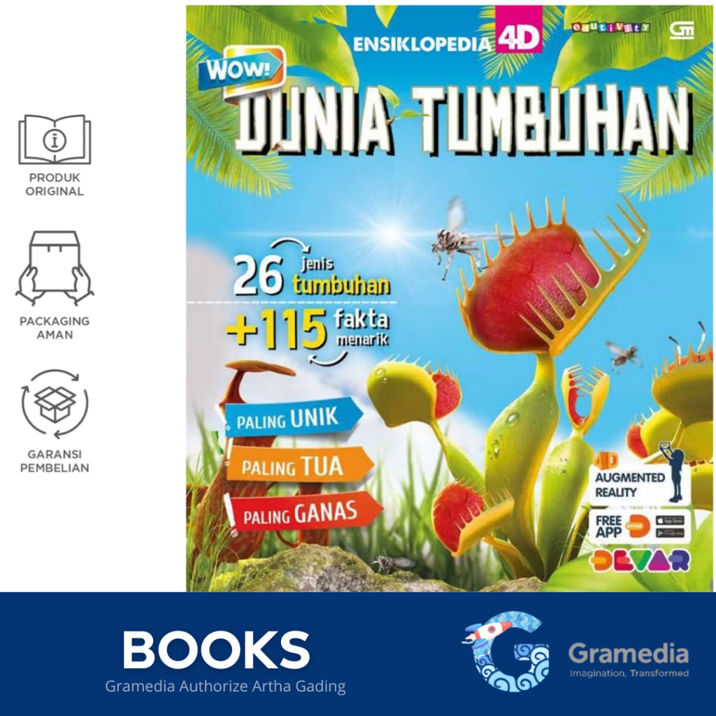 

gramedia MAG - Ensiklopedia 4D : Wow! Dunia Tumbuhan