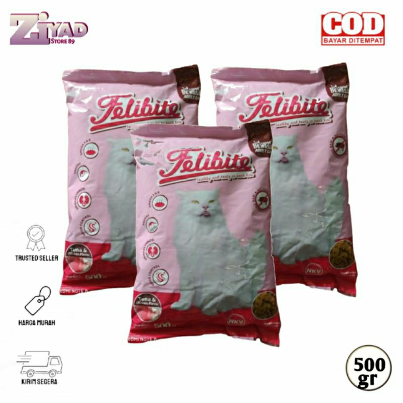 

Pakan kucing Felibite 500 gr bagus