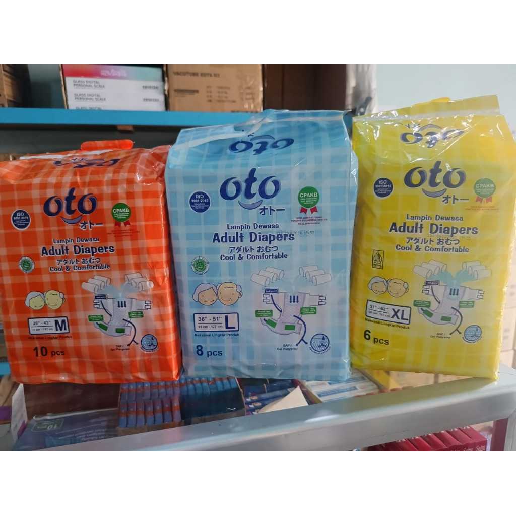 Oto Pampers Dewasa Diapers Dewasa / Pampers Perekat Murah M10 L8 XL6