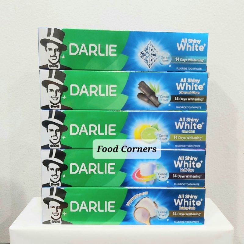 Darlie All Shiny White Pasta Gigi 140 g / Odol Darlie Baking Soda / Whitening / Charcoal Clean / Lim