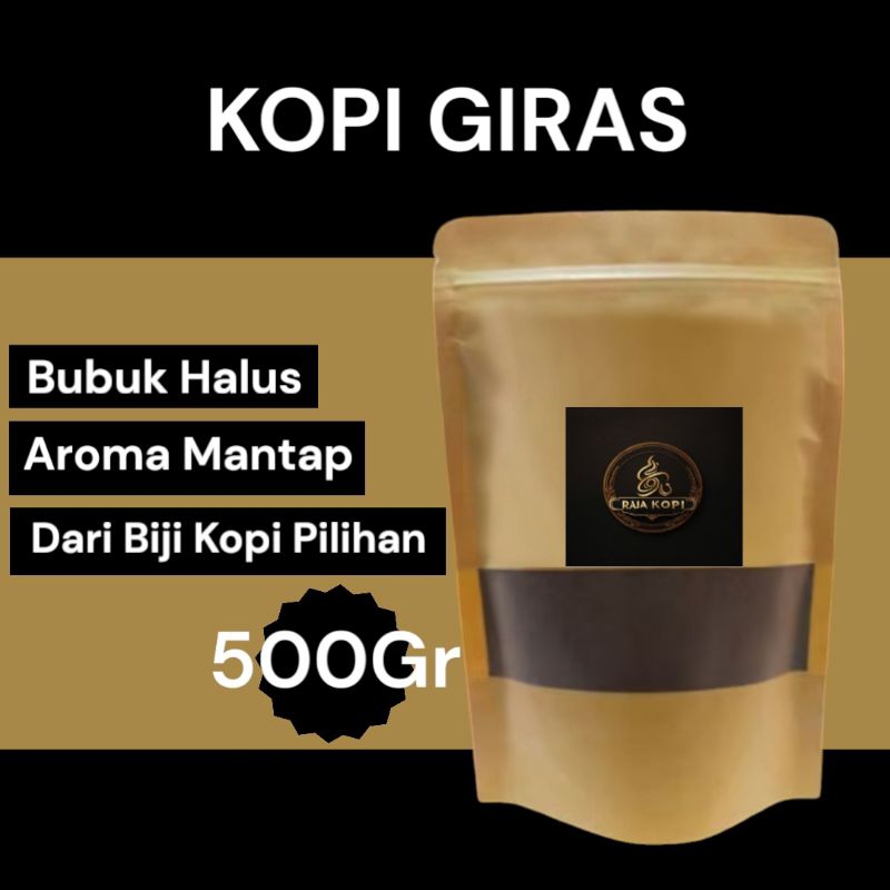 

Kopi Bubuk Giras Rasa Nikmat Mantap Isi 500gr Dari Biji Kopi Pilihan