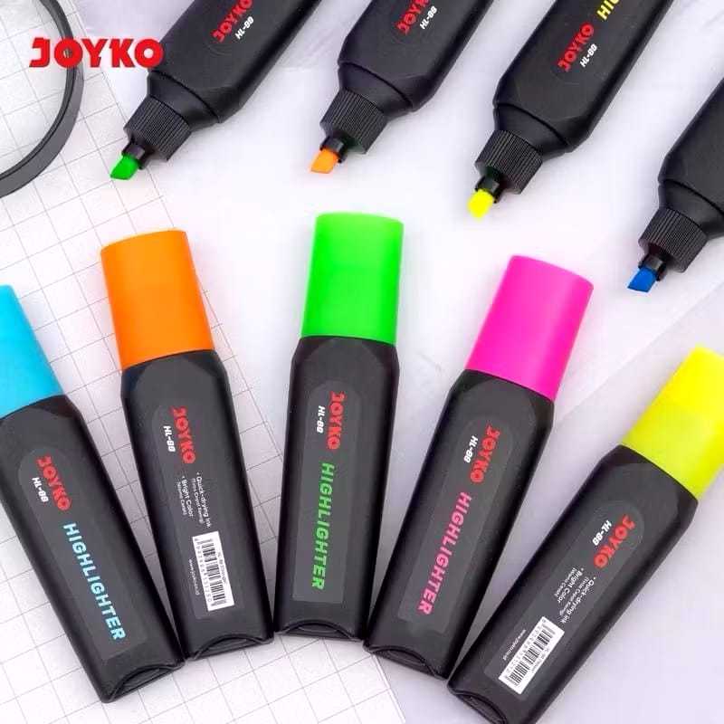 

Veiso_Penanda Berwarna Highlighter Joyko HL-88 biru ,hijau, kuning, orange, pink