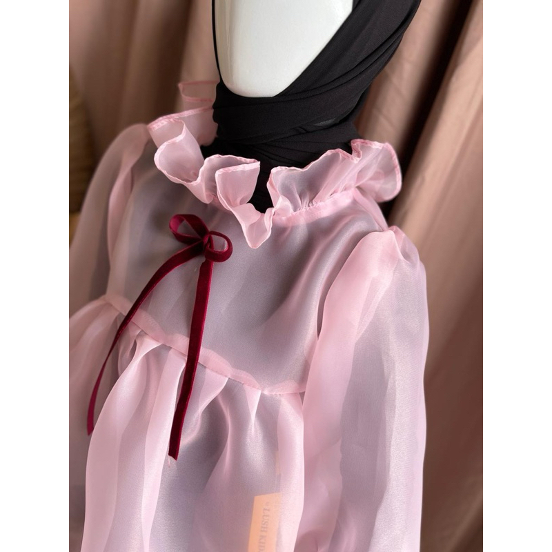 Outer Organza Couple Mom and Kids / Outer Organza by Fika Outfit / Outer Couple Ibu dan Anak