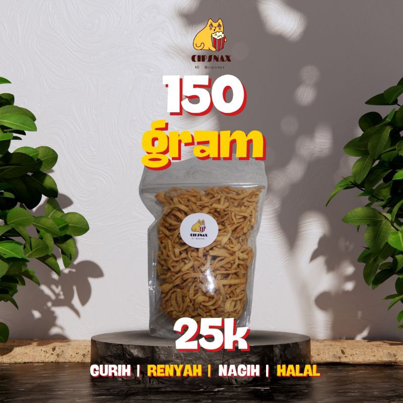 

STIK KENTANG CIPSNAX 150/250/500/1000gr - CEMILAN GURIH BIKIN NAGIH