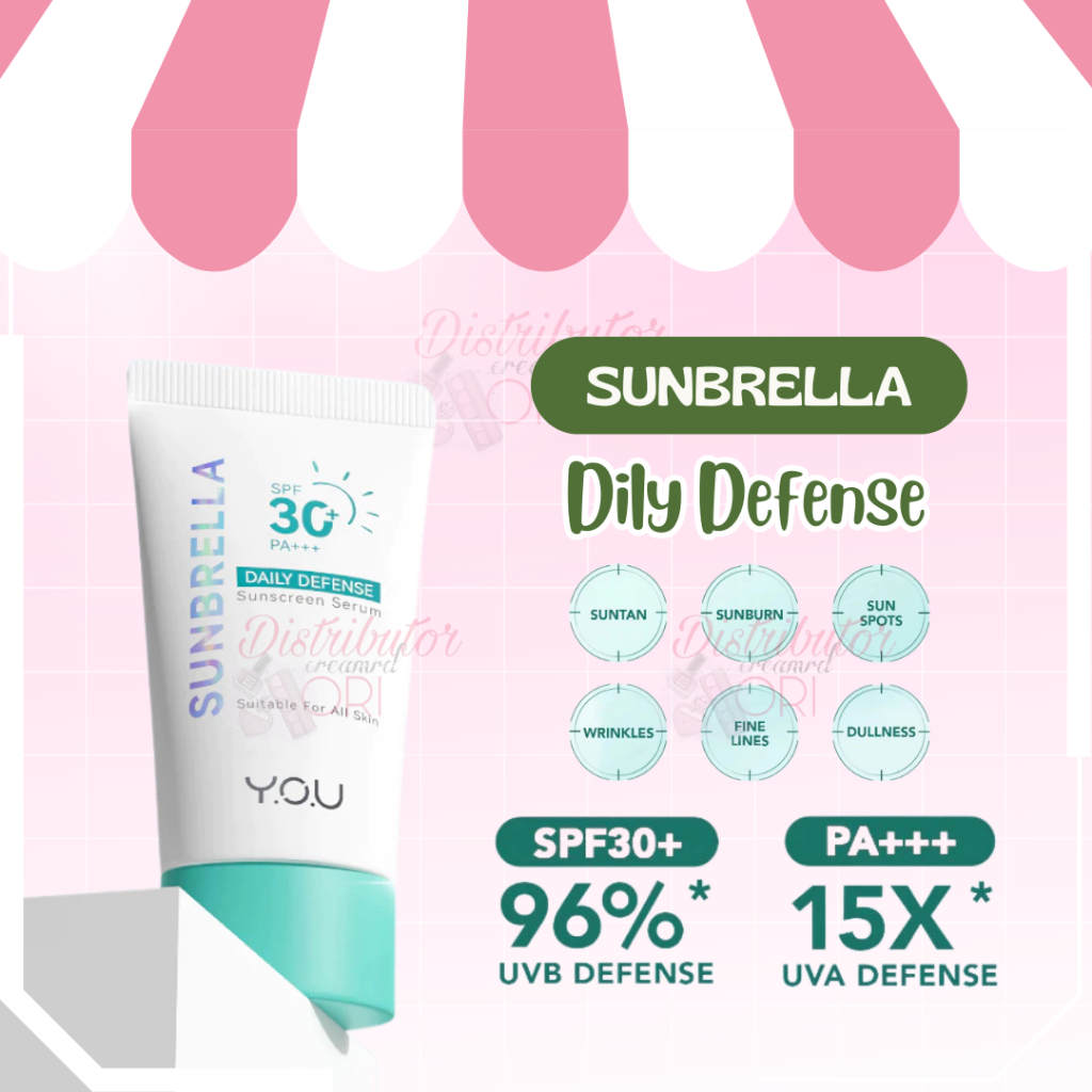 You Sunbrella Daily Defense Sunscreen Serum SPF 30 PA+++ 30ml | Sunscreen Wajah | BPOM