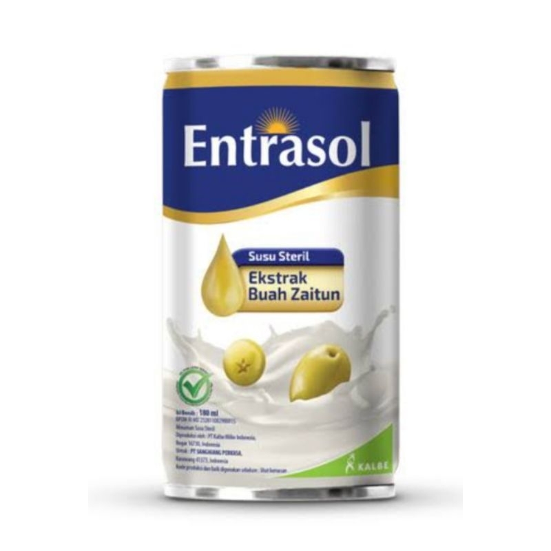 

Entrasol Susu Steril Plain Kaleng 180 ml