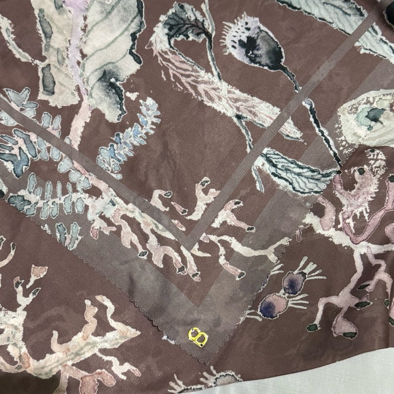 Preloved BS Scarf Buttonscarves Le Costa Brown | Hanya DP sisa TF