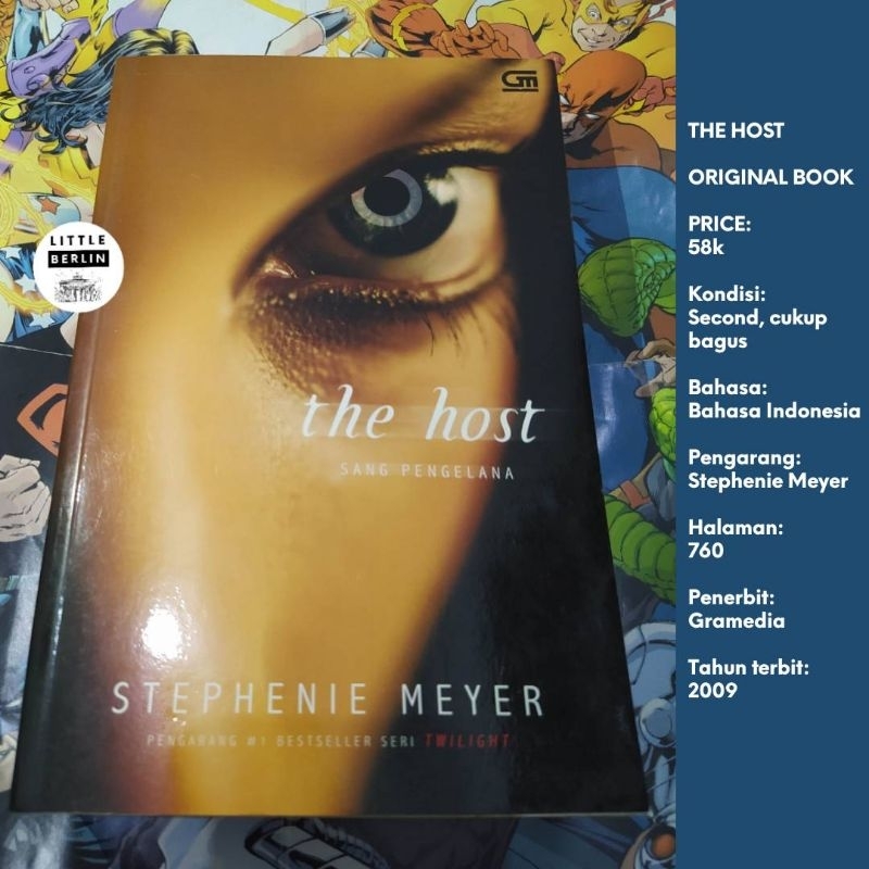 ORIGINAL Novel Stephenie Meyer THE HOST Bahasa Indonesia Gramedia + Bookmark Preloved Good Condi Aut