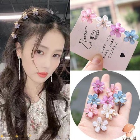 SB 2CM Jepit Rambut Bunga Kecil Korea 1 Pcs Jepitan Rambut Mini Poni Bunga Daisy