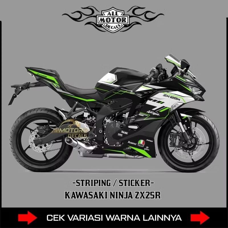 Decal Striping Ninja ZX 25R Stiker Variasi Motif Grafis Gp