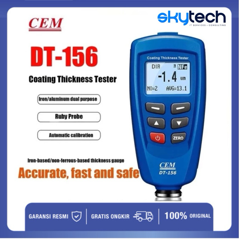 CEM DT156 Digital Paint coating thickness gauge tester DT-156
