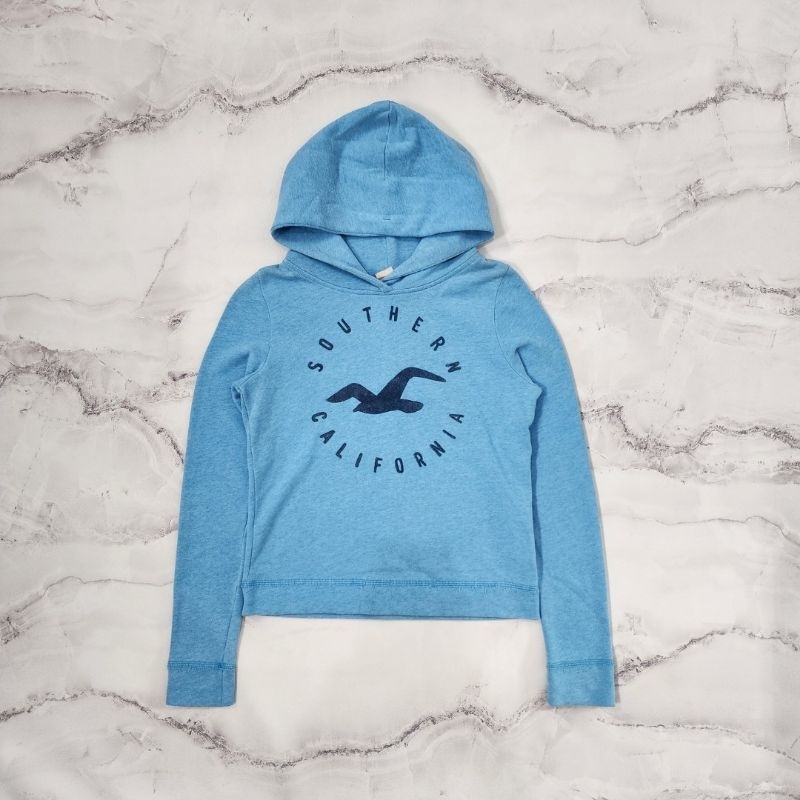 hoodie hollister skyblue size S original