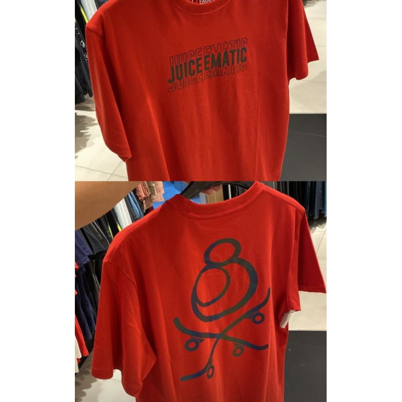 Kaos juice Ematic Arcenciel Hitam dan  Merah