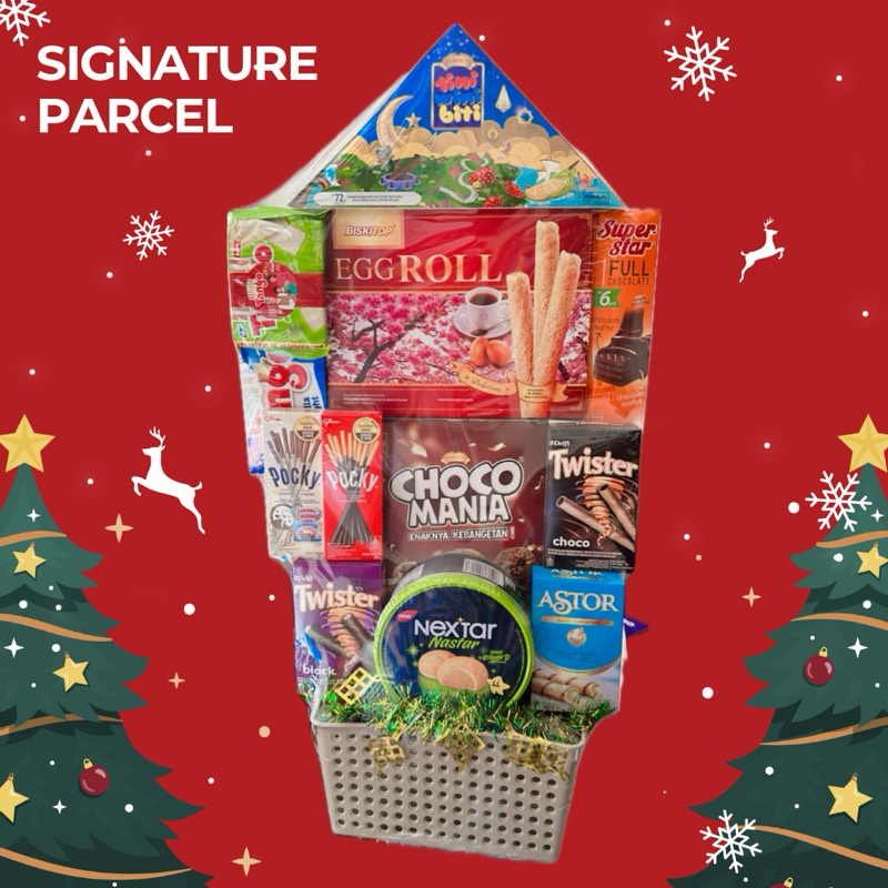 

Aneka Parcel Hampers Snack Natal Lebaran Idul Fitri Tahun Baru Imlek Signature