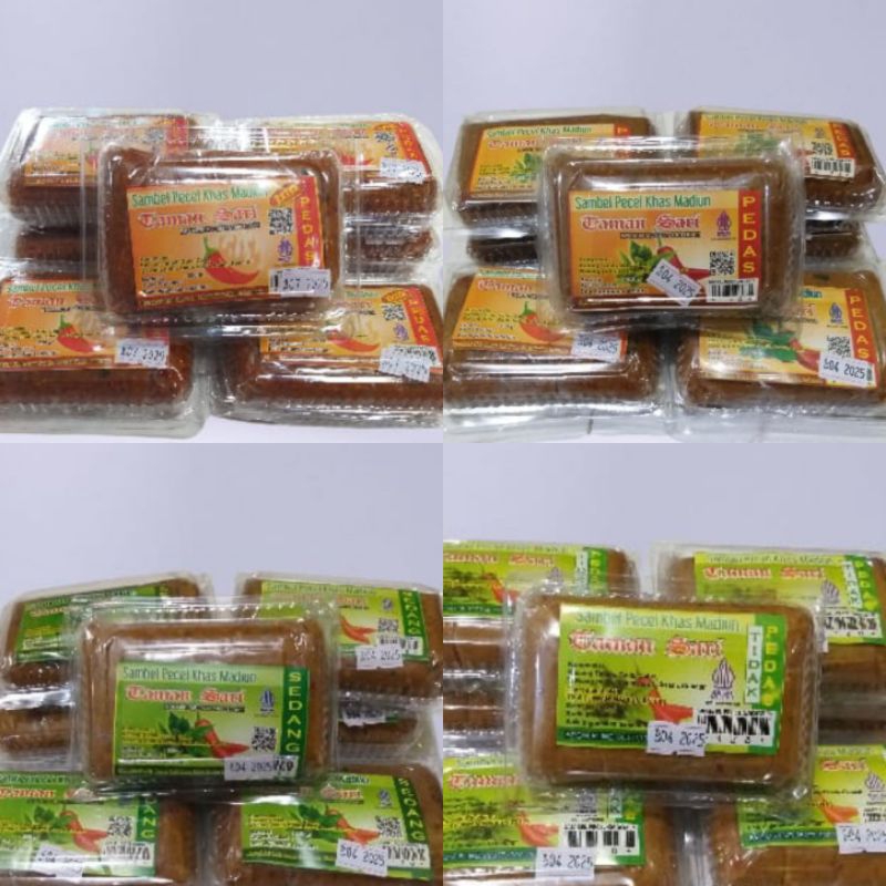 

Sambel Pecel Taman Sari Khas Kota Madiun Kemasan 250g
