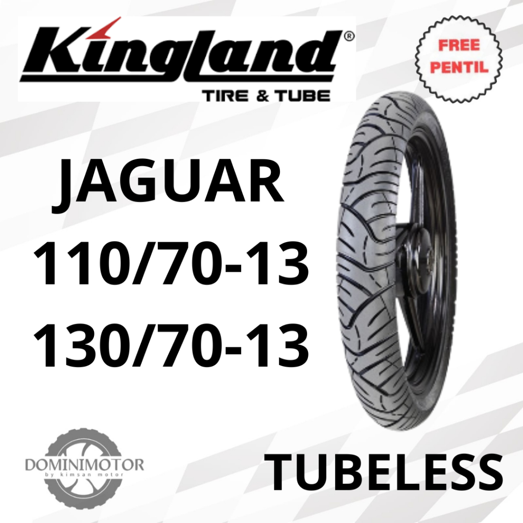 Ban Motor Nmax KINGLAND King JAGUAR Ban Motor Ring 13 110/70 130/70 Depan Belakang Tubeless Ban Moto