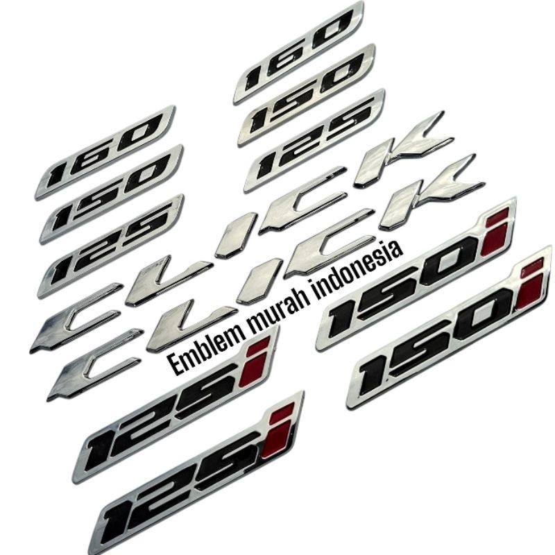 Sepasang Emblem click thailand emblem vario thailand emblem motor honda vario emblem motor