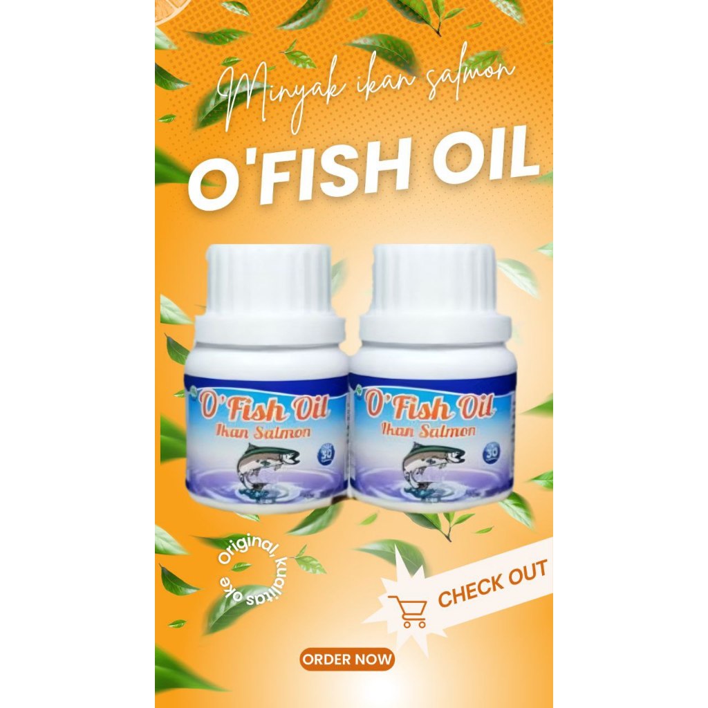 Minyak Ikan Salmon / Minyak Ikan Salmon Isi 50 Kapsul-Ikan Salmon Omega Squa-Salmon Fish Oil