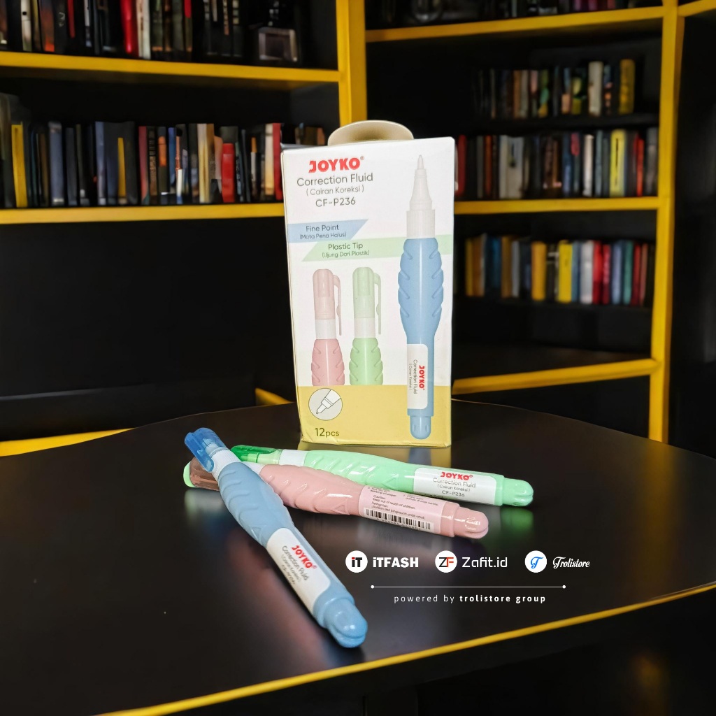 

GROSIR TROLIS Z946 TIPEX JOYKO CF-P236 TIP EX CAIR MODEL PEN CORRECTION FLUID PENGHAPUS PULPEN TROLISTORE GROSIR ALAT TULIS ATK MURAH KEDUNGWUNI PEKALONGAN JAWA TENGAH