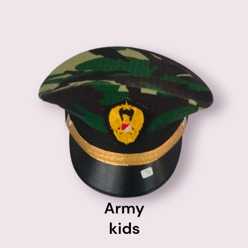 topi TNI AD anak paud/TK karnaval