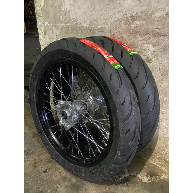 Sepaket Velg Supermoto crf150L 215/250 Best Seller.