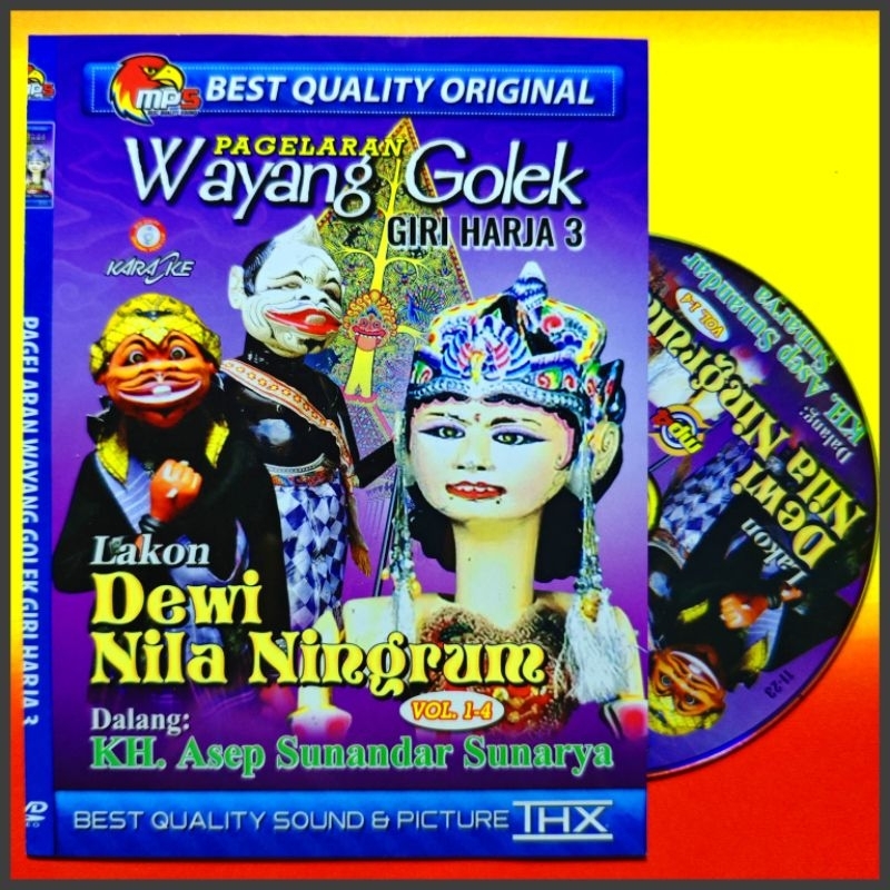 Kaset MP5 Video Wayang Golek Lakon Dewi Nila Ningrum - Prabu Nalaka Suraboma Pejah isi 2 Judul Dalan