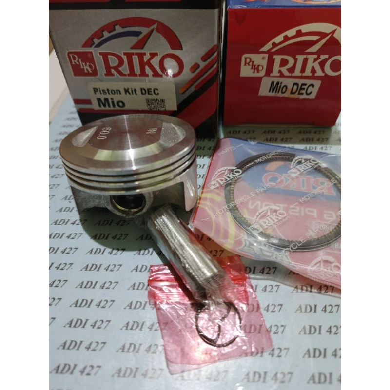 PISTON KIT MIO XB PEN 15 MM/SEHER SET RING BORE UP SIZE 60/61/62/63/63, 5/64/64, 5/65 MM YAMAHA MIO 