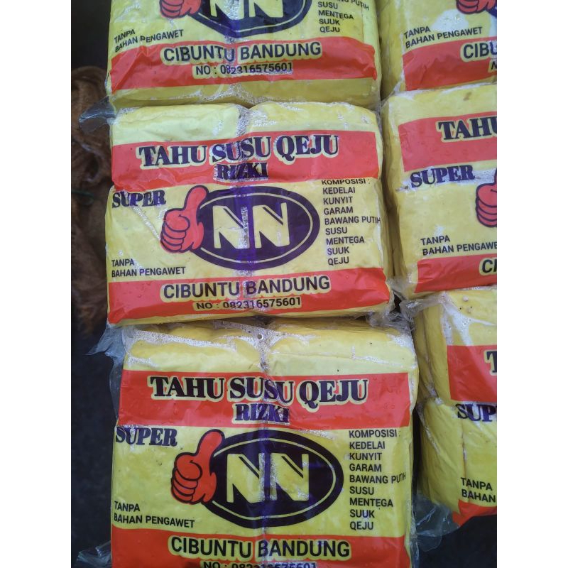 Tahu Susu Qeju Super Cibuntu Bandung/ tahu kuning / tahu bandung per bungkus