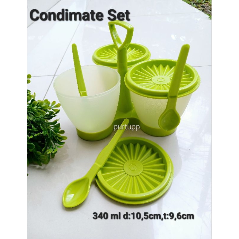 PROMO  Condimate set @340ml,tempat, selai,kacang,snack,sambal dll Tuperware
