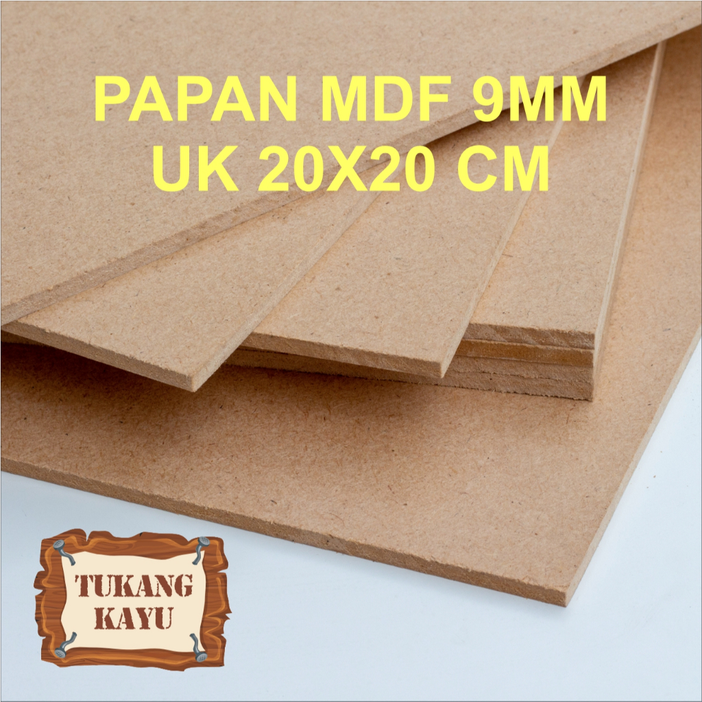 

Kayu Papan MDF Ketebalan 6MM Ukuran 20x20cm MDF BOARD