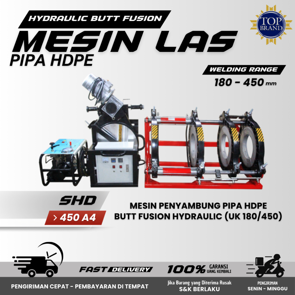 Mesin Las Pipa Hdpe 16 Inch - Butt Fusion SHDS 400