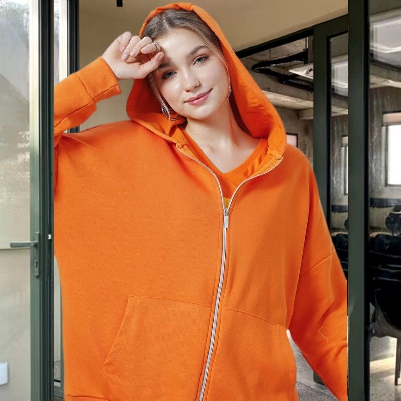 Jaket Hoodie Zipper Comfy Big Size 6XL 5XL 4XL 3XL 2XL XL L M JaCket Zipper Boy Girl Pria Wanita Ulz