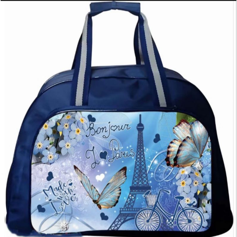 Tas travel elle motif /travel bag motif /tad pakaian/tas travel jinjing