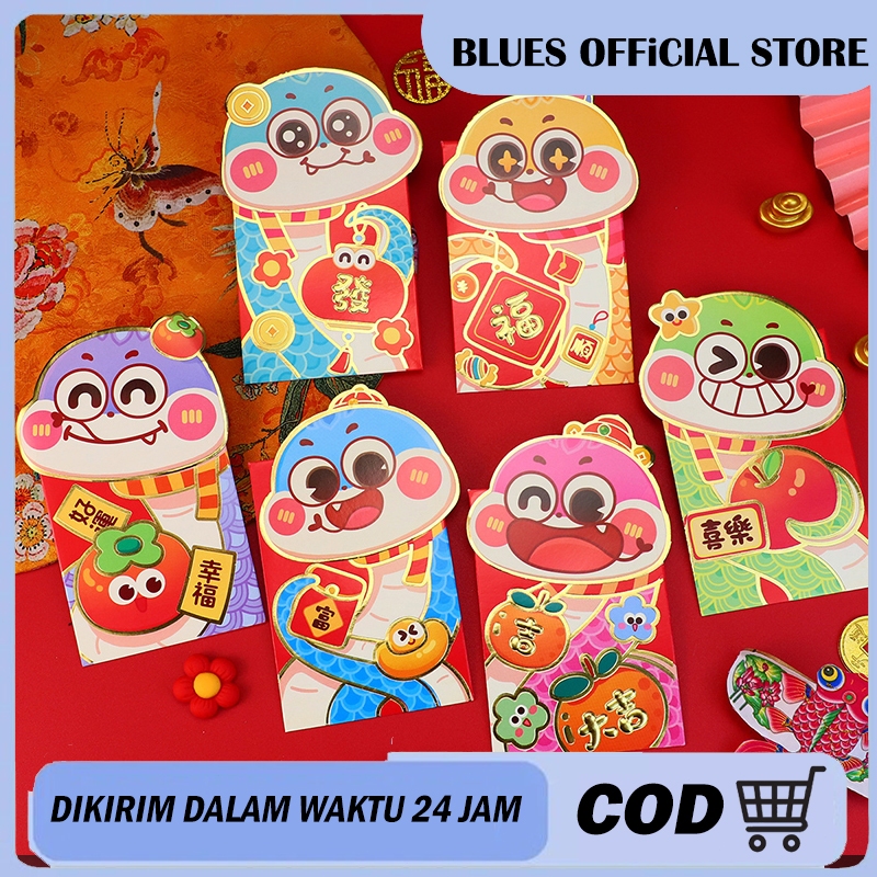 

ANGPAO 3D ISI 6 CUTE DRAGON ULAR SNAKE IMLEK 2025 lucu chinese new year cny