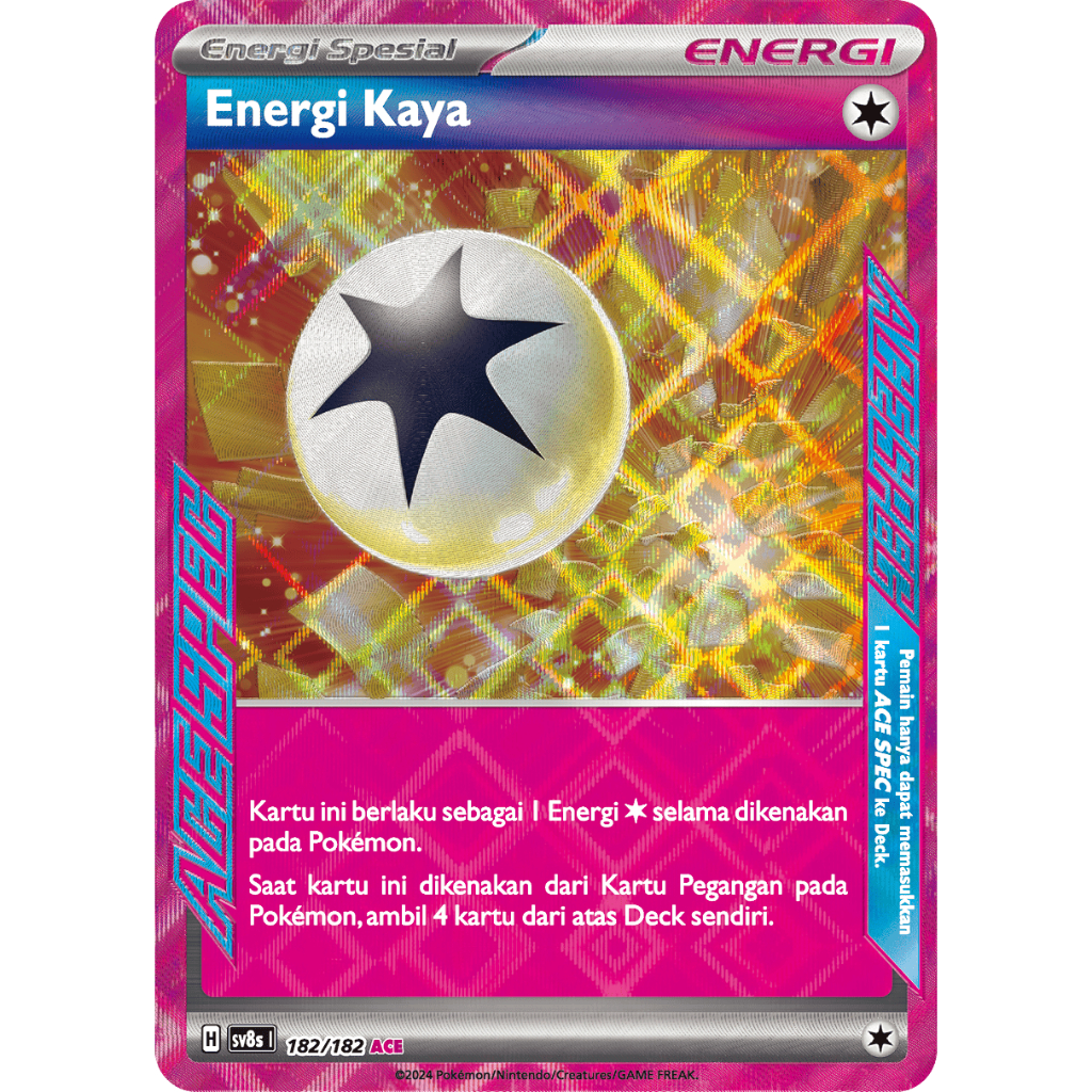 Energi Kaya ACE Kartu Pokemon Energi Kaya ACE