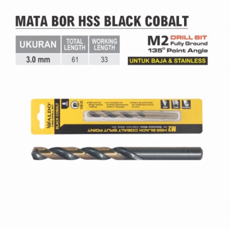 ALDO MATA BOR BLACK COBALT SIZE 12mm - 16mm