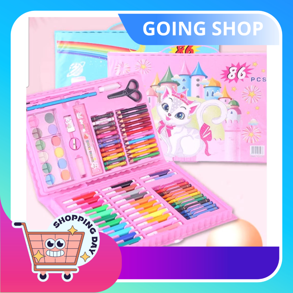 

[ GS ] CRAYON ISI 86 PCS CRAYON ANAK SET LENGKAP CRAYON MEWARNAI