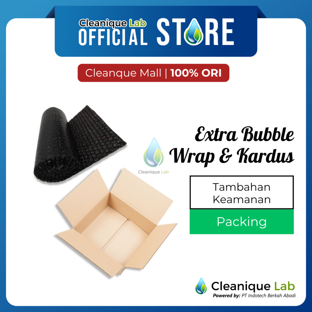 

Cleanique Lab Extra Bubble Wrap & Kardus