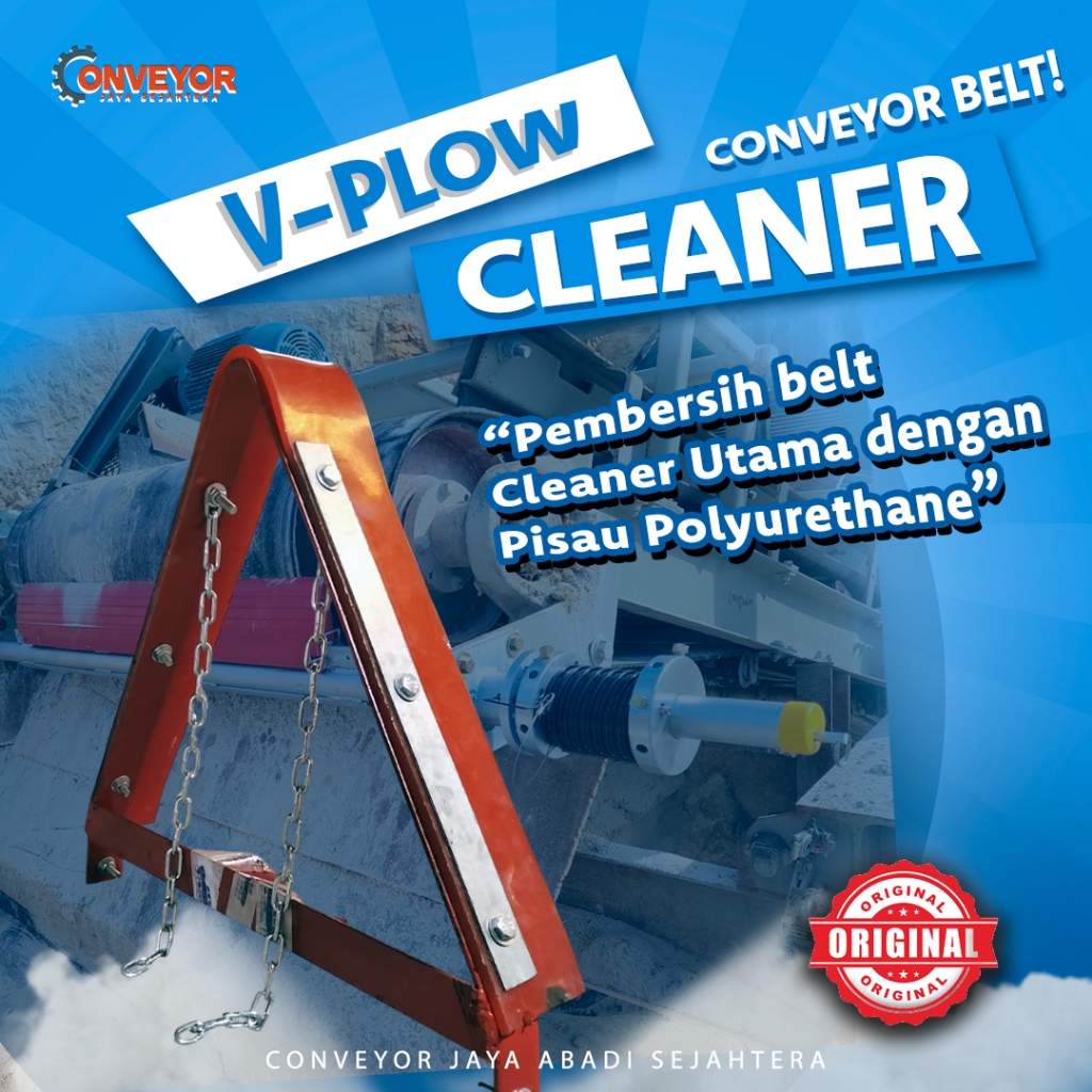 V-Plow Cleaner Conveyor Belt ( Pembersih Karet Belt Conveyor )