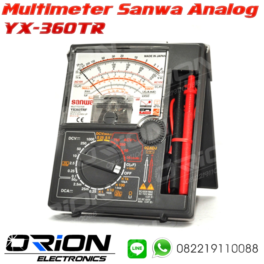 Multitester Multimeter Analog Manual Sanwa YX360TRF