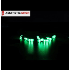 STROBO GRILL SATPOL PP HIJAU BERKUALITAS TERANG DAN BERGARANSI - 8 TITIK