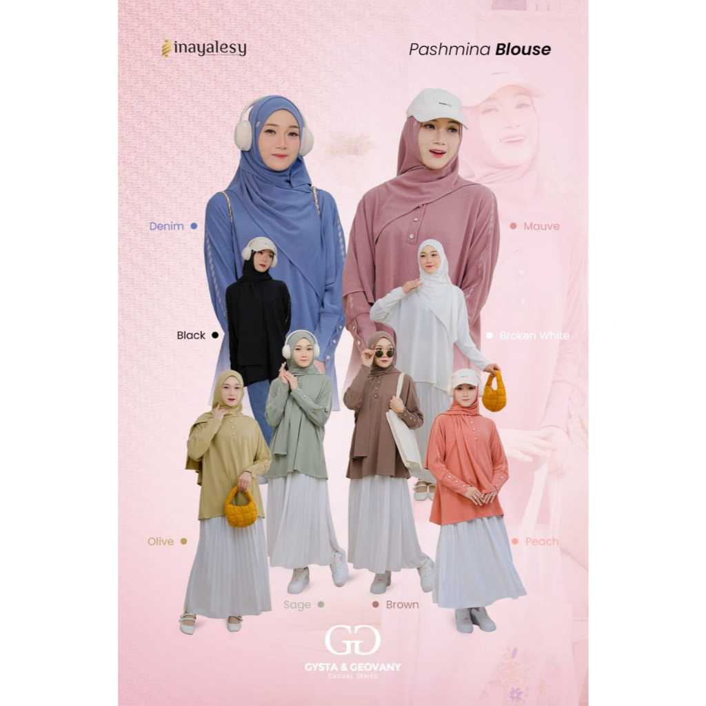 Inayalesy Gysta Geofany Blouse Dress Only Atasan