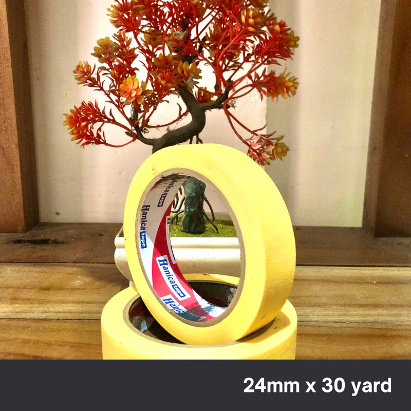 

isolasi kertas 24mm x 30yard masking tape murah lakban kertas murah