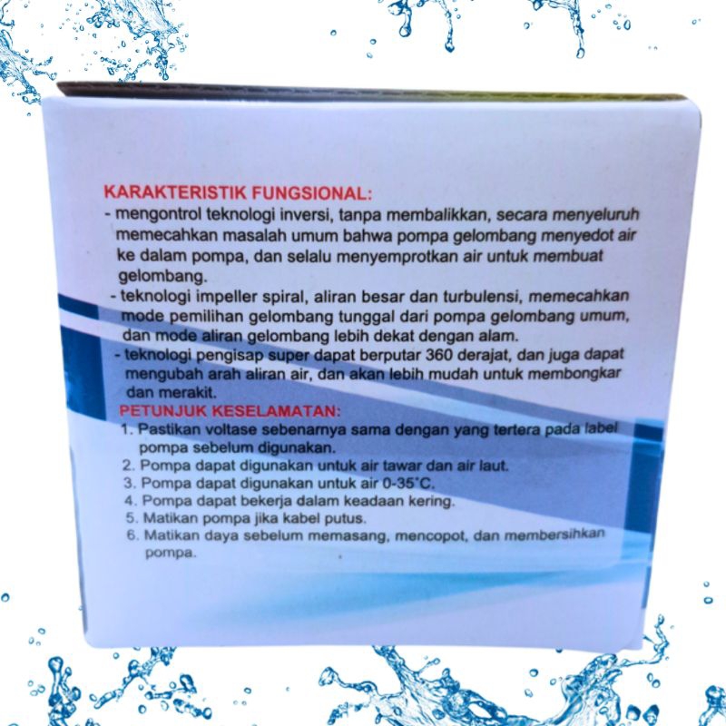ROSSTON WM 3000 POMPA WAVE MAKER PEMBUAT OMBAK AIR  AQUARIUM AQUASCAPE