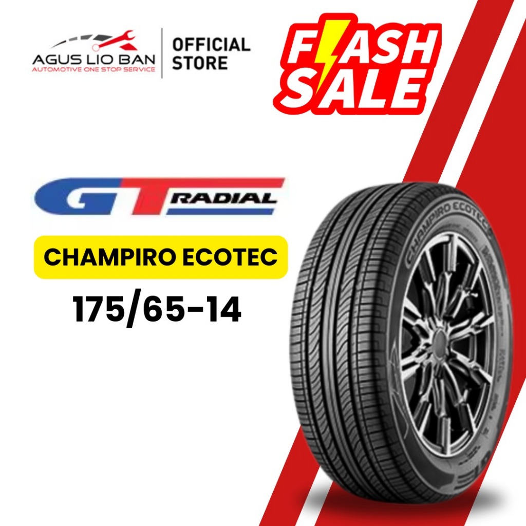 Ban Mobil Gajah Tunggal Radial Champiro Ecotec 175/65R14-14 Ban Tubeless