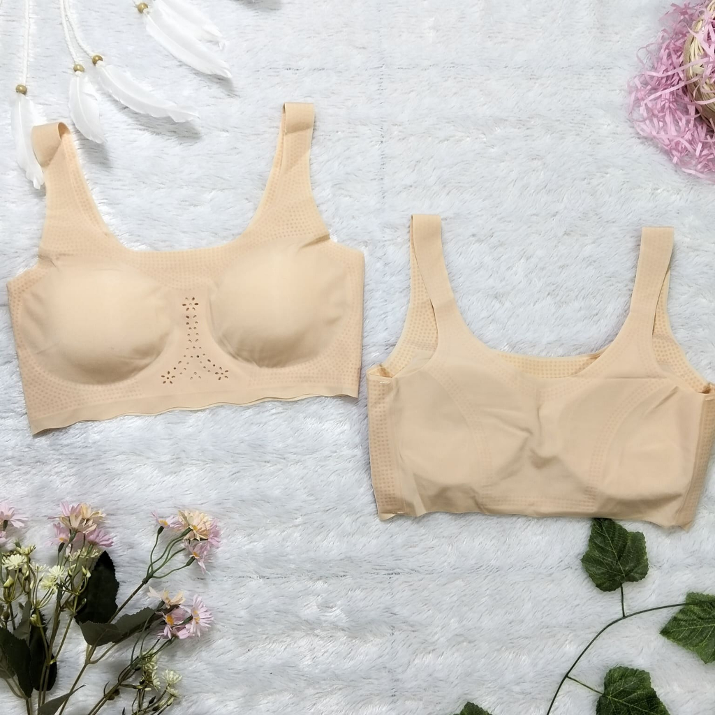 (3 Pcs) SPORT BRA SEAMLESS BH PEREMPUAN POLINI TANPA KAIT SUPER LEMBUT - POLINI 08