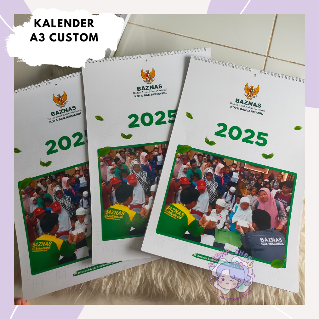 

KALENDER DINDING 2025 CUSTOM REQUEST A3 KPOP SATUAN