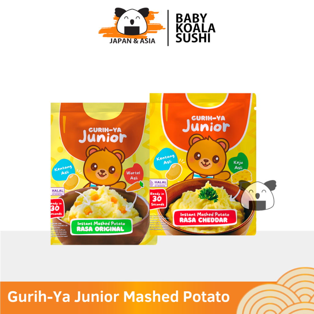 

GURIH-YA Junior Mashed Potato Original 20 g Halal I Tepung Kentang Instan