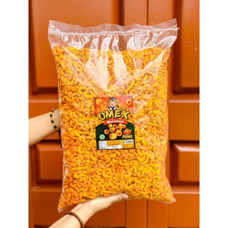 

BN- (NON COD) Macaroni Omex Pedas 1 Ball Isi 3 KG